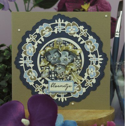 Dies - Precious Marieke - Painted Pansies - Pansies Circle