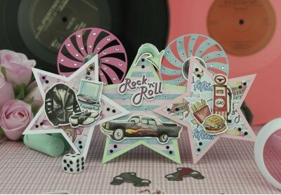 3D Cutting Sheet - Yvonne Creations - Back To The Fifties - Drive-In