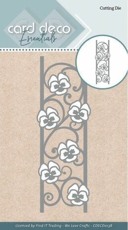 Card Deco Essentials Cutting Die - Pansies Border