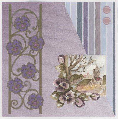 Card Deco Essentials Cutting Die - Pansies Border