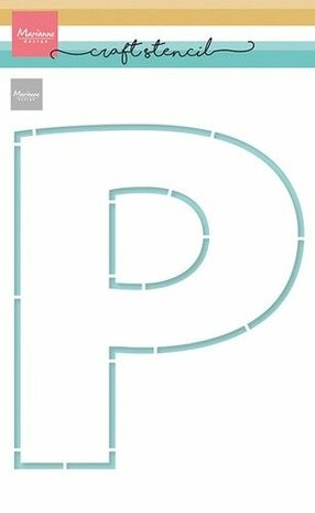 Marianne Design Craft Stencil - P-Letter PS8148 210x149 mm