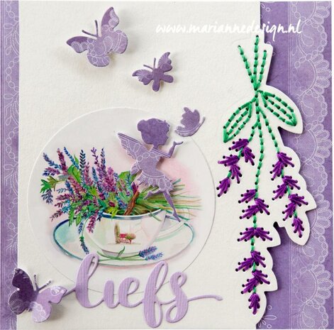 Marianne Design Craftable Stitching Lavendel CR1577