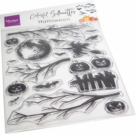 Marianne Design Clear Stamps colourfull silhouettes - Halloween CS1111 115x185mm