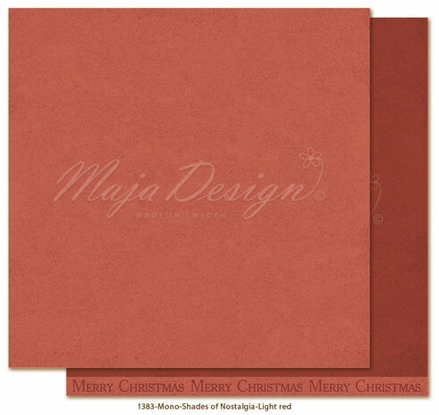 Maja Design Mono - Nostalgia - Light red 30,5x30,5 cm