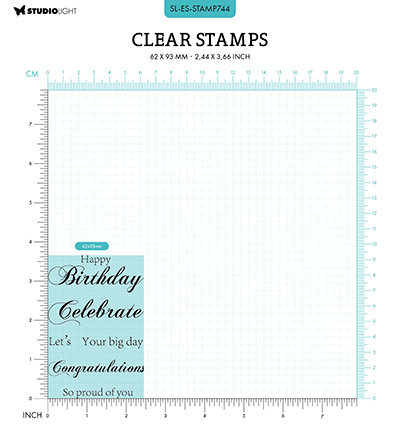 Studio Light Clear Stamp Celebrate Essentials nr.744