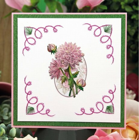 3D Cutting Sheets - Amy Design - Pink Florals - Dahlia