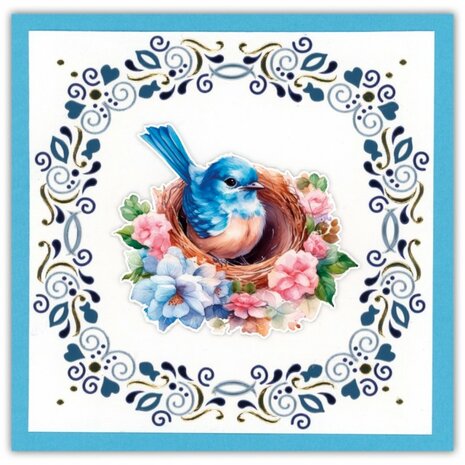 Creative Hobbydots 46 - Berrie&#039;s Beauties - Happy Blue Birds