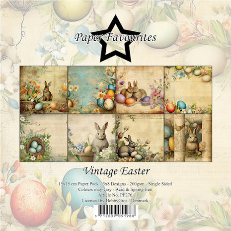 Paper Favourites 15x15 cm Vintage Easter