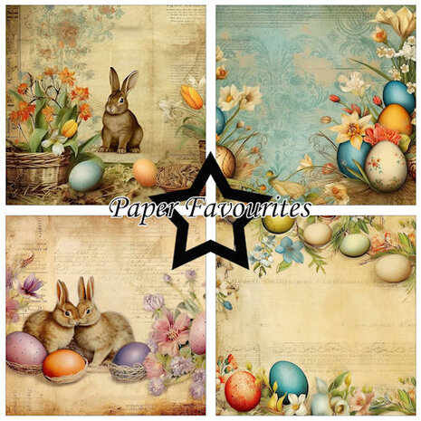 Paper Favourites 15x15 cm Vintage Easter