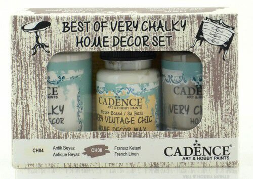 Cadence Very Chalky Home Decor set Antiek wit - Frans linnen 