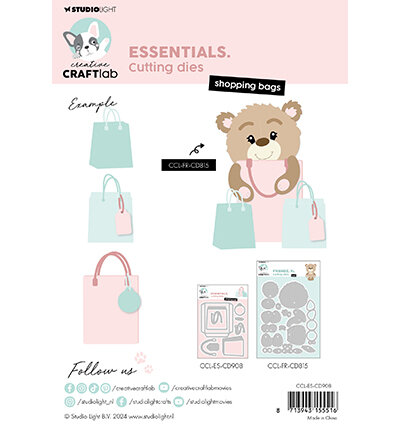 Studio Light Cutting Die Shopping bags Essentials nr.908 CCL-ES-CD908