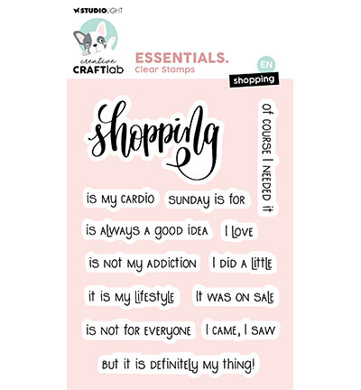 Studio Light Clear Stamp Shopping Essentials nr.758 CCL-ES-STAMP758