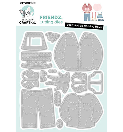 Studio Light Cutting Die Accessoires clothing boys Friendz nr.911 CCL-FR-CD911