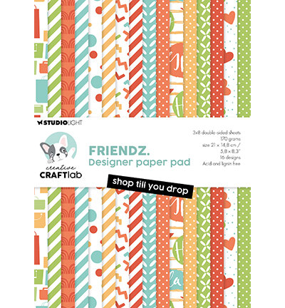 Studio Light Paper pad Shop till you drop Friendz nr.257 CCL-FR-DPP257