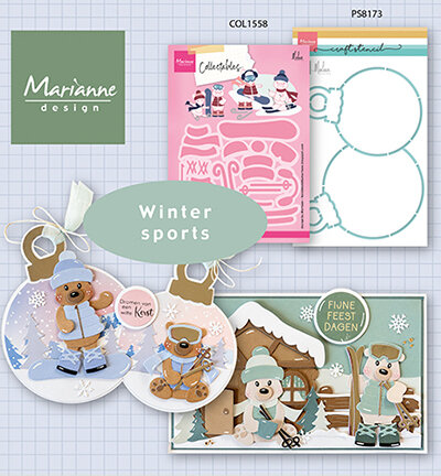 Marianne Design Collectable Winter sports accessories by Marleen COL1558