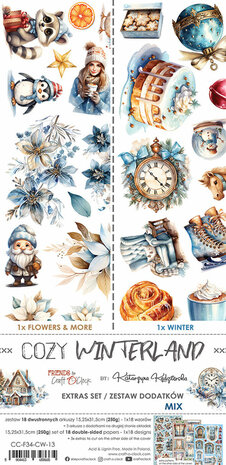 Craft O Clock Extras Set Mix 15x30 cm Cozy Winterland