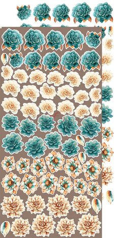 Craft O Clock Extras Set Flowers 15x30 cm Vintage Heaven CC-F36-VH-11