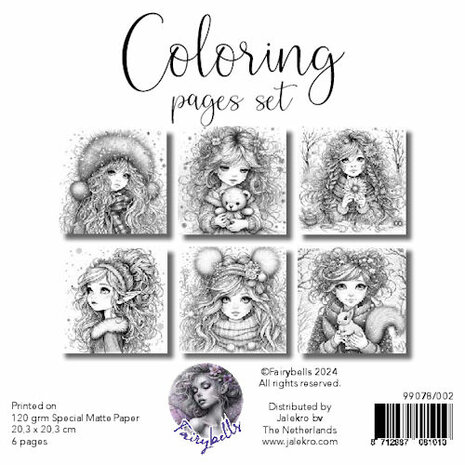 Fairybells Coloring Pages Set 2