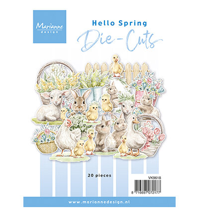 Marianne Design Die Cuts Hello Spring &nbsp;VK9618