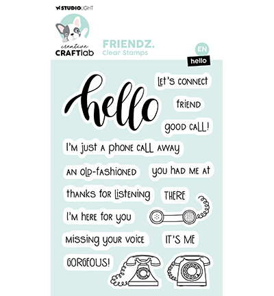 Studio Light Clear Stamp Hello Friendz nr.767 CCL-FR-STAMP767