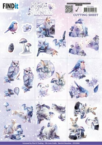 Cutting Sheets - Berries Beauties - Mystic Winter - Mini CD12264