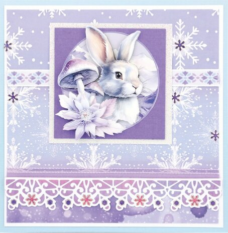 3D Cutting Sheets - Berries Beauties - Mystic Winter - Mystic Rabbits CD12262