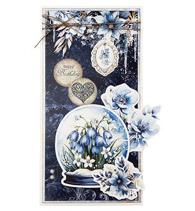 Studio Llight Die-cut paper pad Paper elements Frozen Flowers nr.266 SL-FF-DCPP266