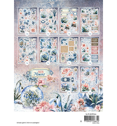 Studio Llight Die-cut paper pad Paper elements Frozen Flowers nr.266 SL-FF-DCPP266