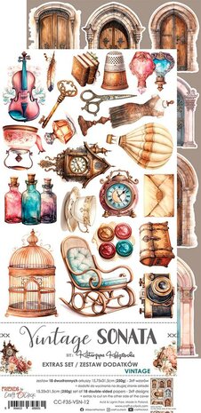 Craft O Clock Extras Set Winter 15x30 cm Vintage Sonata