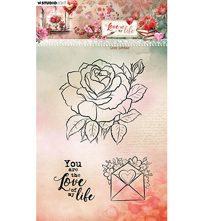 Studio Light Clear Stamp Love letter Love of my life nr.776 SL-LL-STAMP776