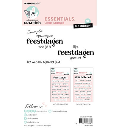 Studio Light Clear Stamp Feestdagen Essentials nr.755 CCL-ES-STAMP755