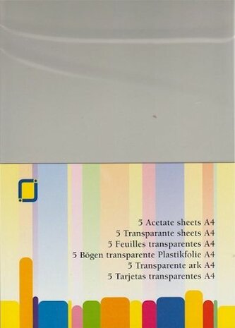 JEJE 5 vel transparante sheets A4 3.1000