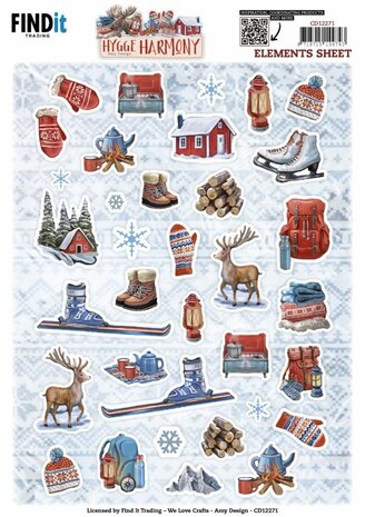 Cutting Sheets - Amy Design - Hygge Harmony - Small Elements&nbsp;CD12271