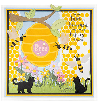 Marianne Design Stickers Hello Spring by Marleen CA3199