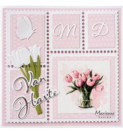 Marianne Design Craftable Layout - Stamp Square CR1679