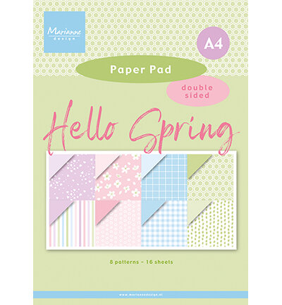 Marianne Design Paper Pad Hello Spring PK9199