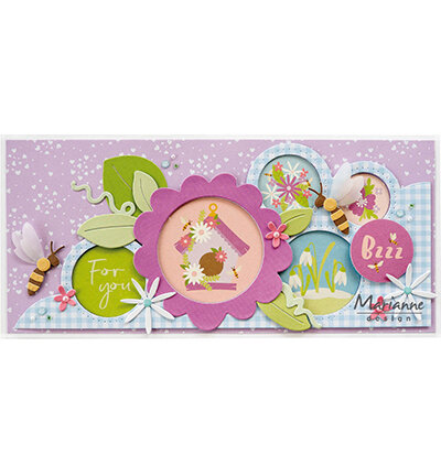 Marianne Design Paper Pad A4 Hello Spring PK9199