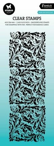 Studio Light Clear Stamp Swirl background Essentials nr.621 SL-ES-STAMP621 68x204x3mm