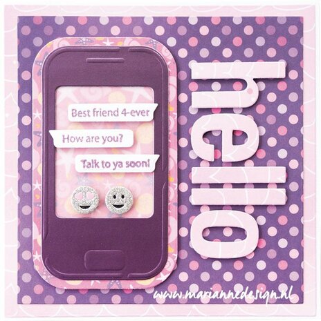 Marianne Design Clear Stamps text messages (Eng) CS1060