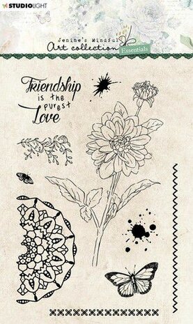 Studio Light Clear Stamp Jenine&lsquo;s Essentials Dahlia nr.65 A6