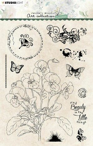 Studio Light Clear Stamp Jenine&lsquo;s Essentials Violets nr.67 JMA-ES-STAMP67 A5