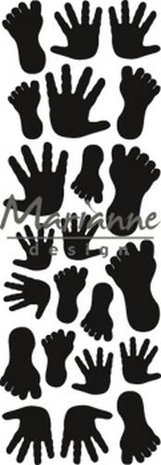 Marianne Design Craftable punch die handjes &amp; voetjes CR1457 