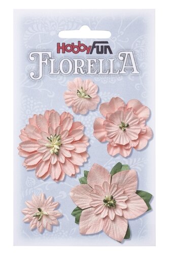 FLORELLA Bloemen zacht rose, 2-5cm