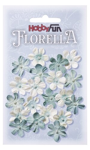 FLORELLA Bloemen Licht Blauw, 2cm