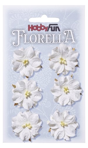 FLORELLA Bloemen Wit, 3,5cmFLORELLA Bloemen Wit, 3,5cm